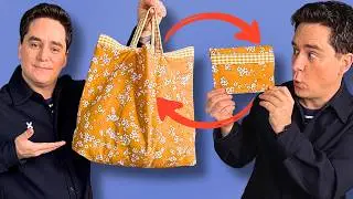 Coudre un sac qui se replie à plat - Tuto facile pour débutants