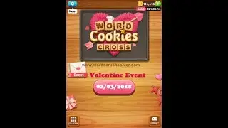 Word Cookies Cross Valentine Event February 3 2018