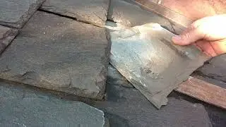 Slate Roof Repair #roofing #slate #repair #diy