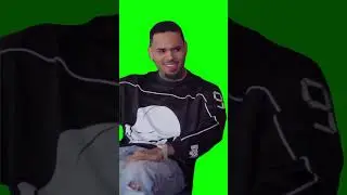 Chris brown hell nah meme green screen