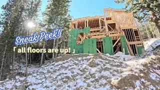 Sneak Peek - Second & Third Stories are Up in our Dream Mountain Home Build!