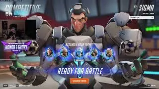 SIGMA PERKS! SUPER PRO SIGMA GAMEPLAY OVERWATCH 2 SEASON 15 TOP 500