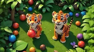 Five Tiny Tigers Learn to Sort | Sorting Song for Kids | Fun Preschool Learning Rhyme