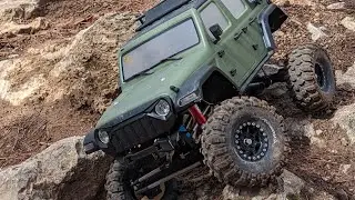 Rc crawler ruta con absima sherpa y Toyota rc4wd.