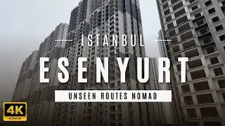 Istanbul's Unfinished Concrete Forest - Rainy Walking Tour I 4K
