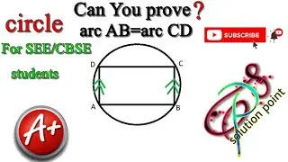 The parallel chords of circle substend equal arcs at circumference||L6|class X|Circle|Solution point