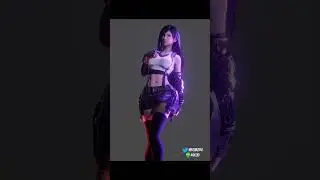 [Blender] Tifa Lockhart Lighting & Posing Test | #shorts