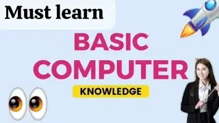 Why learn need computer important for job basic knowledge about computer for students 