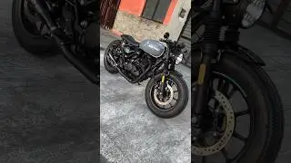 modified Hunter 350 in cafe racer #Hunter350 #Hunter350Modified #CafeRacer