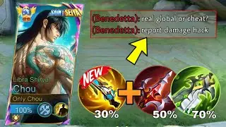TOP GLOBAL CHOU WTF DAMAGE BUILD 100%DAMAGE HACK!? | Mlbb Chou One Hit Delete Enemy&rsquo;s 2026 