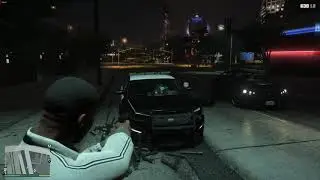 GTA V | Infinite Police flashlights bug