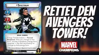 Marvel Champions Spectrum rettet den Avengers Tower Let's Play | The Marvels Playthrough