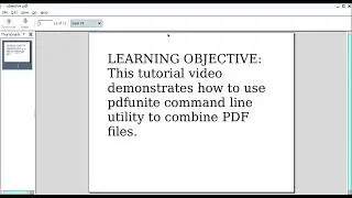 HowTo: combine PDF files in Linux #pdf #pdfhowto #youtubevideo #tutorial #howto