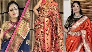 AMAZON HAUL Of PAITHANI SAREE  & STYLING TIPS For Festivals & Weddings