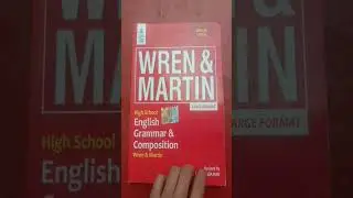 English Grammar Red Book Wren & Martin #english #motivation #preparation #exam