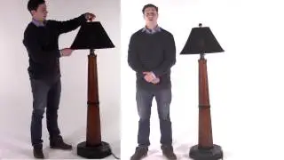 Marty Introduces the Patio Living Concepts Manhattan Outdoor Floor Lamp with Sunbrella Shade
