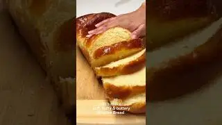 Homemade Brioche Bread #bread #baking #homemade #cooking #shorts