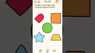 Brain Out Level 83 | Create a rectangle with unequal adjacent sides