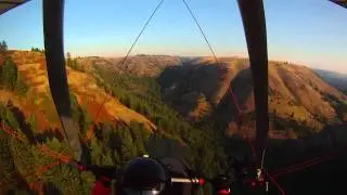 The Ground Below - powered hang glider flying