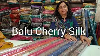 Alkavati Fabric le aaya h Balu Cherry Silk 💖🤩 Awesome Design LIVE‼️9:15pm Booking at 9813439096