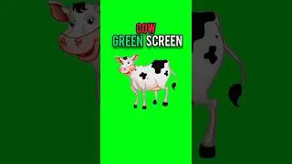 cartoon cow green screen #dailygreenscreen