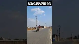 Triumph Speed 400 and NS200 flyby!  💨💨 #Shorts #Speed400 #NS200 #Flyby #Triumph #Bajaj #Pulsar