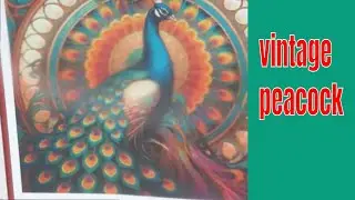 Vintage Peacock #enchantedstitching #crossstitch