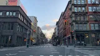 LIVE: Desolate SOHO, Manhattan