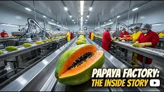 Inside a Modern Papaya Factory: From Farm to Dessert (The Whole Process)