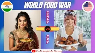 World Food War : USA vs  India | The Ultimate Battle of Flavors! | Burger vs Vada Pao