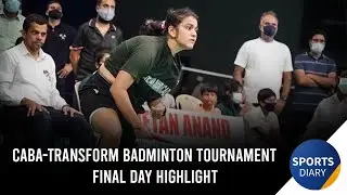 Highlight Pictures ( Slideshow ) of CABA-Transform Badminton Tournament Final Day || Sports Diary