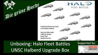 EN Unbox: Halo Fleet Battles UNSC Halberd Upgrade Box