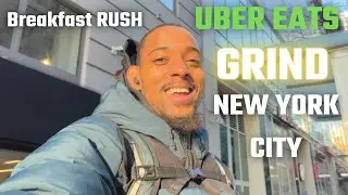 Uber Eats WALKING Early Rising Breakfast Rush  😳💪🏽🌱 (New York City)