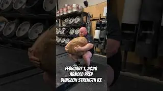 1 февраля 2026 г. Подготовка к соревнованиям ARNOLD в @dungeonstrengthrx #Strongman #YouTubeShort...
