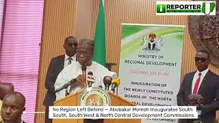  Abubakar Momoh Inaugurates South South, South West & North Central Development Commissions