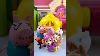 ASMR RELAXING SATISFYING WITH UNBOXING GEORGE PEPPA vs SKYE #shortsfeed
