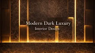 Modern Dark Luxury Interior Design | Modern Koyu L&uuml;ks İ&ccedil; Mekan Tasarımı