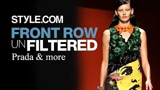 Gucci, Fendi, Prada, and More - Front Row Unfiltered MFW Spring 2014 -Style.com