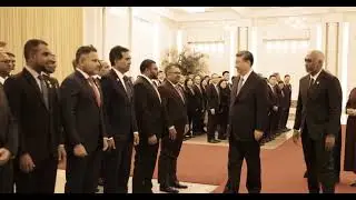 The President and First Lady of China officially welcome President Dr Muizzu and First Lady