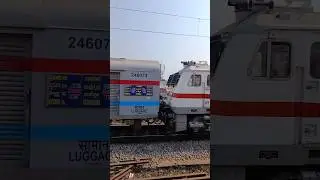MMTS overtakes Ajanta Express bound to Kacheguda !! #lallaguda#wap7#indianrailways#railway