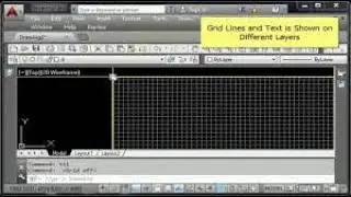 Autocad tutorial. Setting on grid lines