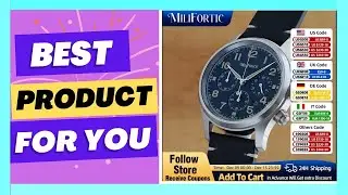 Best Top Selling Milifortic M069 Solar Powered Military Chronograph Watch on Aliexpress