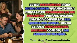 Eu dei meu número para outra garota e minha esposa simplesmente explodiu e me acusou de traição...