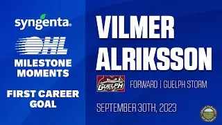 OHL Milestone Moments | Vilmer Alriksson | First Career Goal