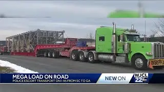 Mega load to travel I-95 from South Carolina to Georgia