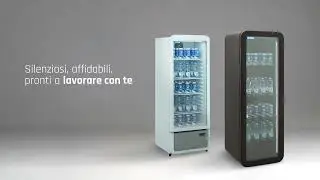 Frigo bibite verticali Projectfood: massima visibilit&agrave; e raffreddamento uniforme