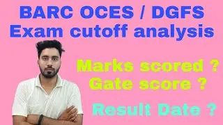BARC Physics OCES / DGFS Exam cutoff analysis ||
