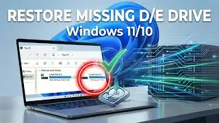 Жесткий диск не отображается в моем компьютере | Диск D не отображается в Windows 11