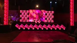 Stage Show DJ Setup with LED Wall