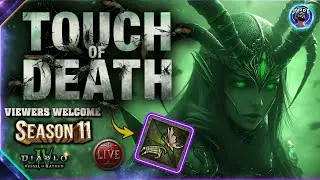 🔴 Diablo 4 Season 11 LIVE 🔥 Touch of Death Spiritborn Build | Viewer Carries & The Pit